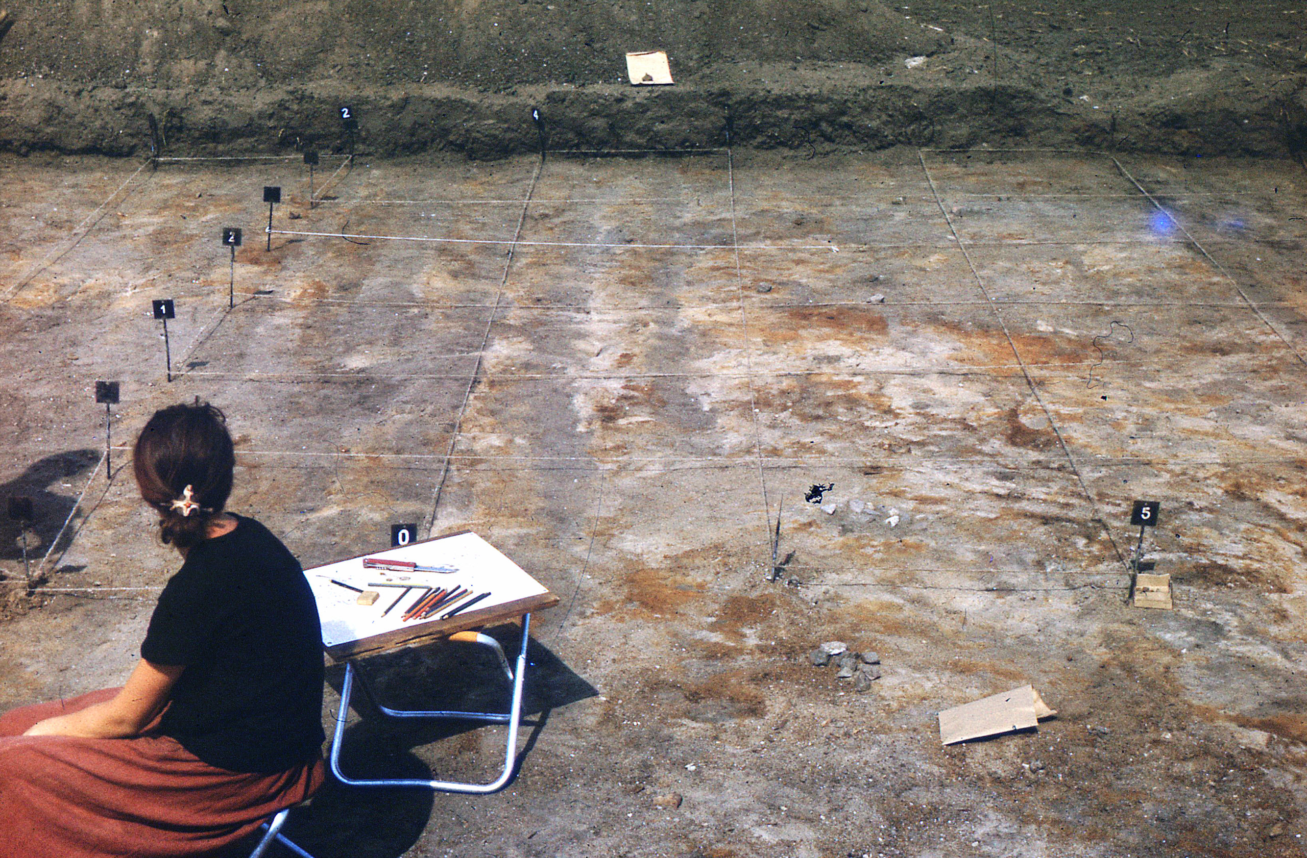 Badania archeologiczne na terenie osady Truso. Zdjęcie archiwalne.